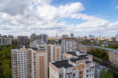 Moskova ve Rusya 'nın hava manzarası