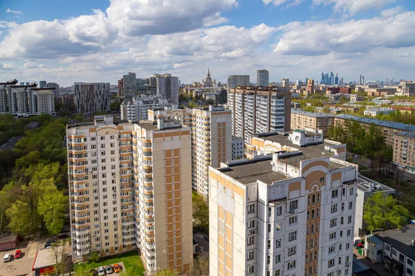 Moskova ve Rusya 'nın hava manzarası 