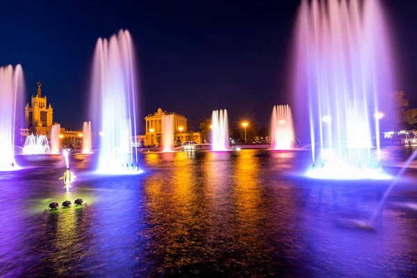 Moscow Russia Серпня 2019 Fountain Stone Flower Vdnkh Москві Вднг — стокове фото