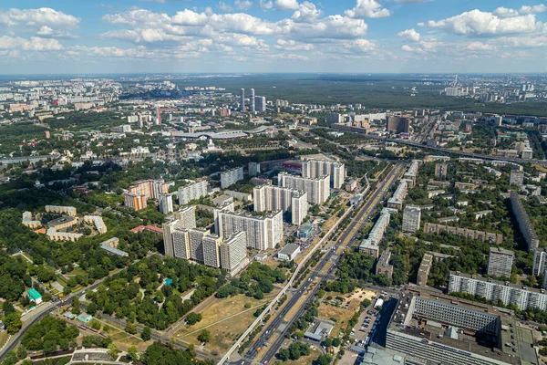Moskva Rusko Června 2014 Nádherný Letecký Výhled 340 Moskvu Pohled — Stock fotografie
