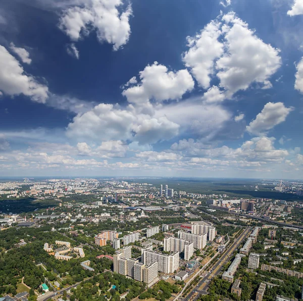 Spectacular Aerial View 340 Moscow Russia View Ostankino Television Tower — Stock Photo, Image