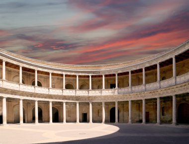 renesansowy pałac Karola v, alhambra, granada, Hiszpania