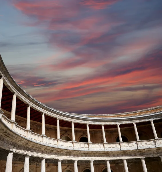 Renesanční palác Karla v., alhambra, granada, Španělsko — Stock fotografie