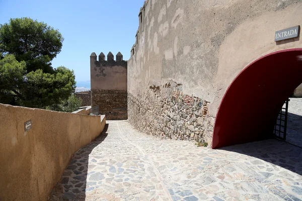 Gibralfaro castle i Málaga, Andalusien, Spanien. platsen är deklarerade UNESCO: s världsarvslista — Stockfoto