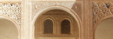 alhambra, granada, İspanya (Endülüs) İslam tarzı kemerler
