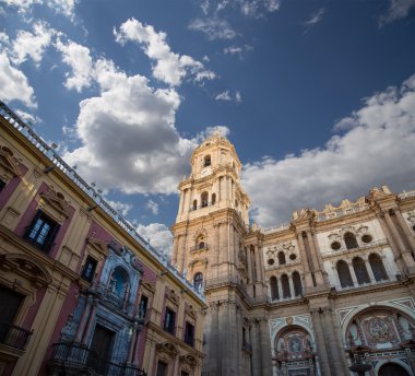 Malaga - katedral malaga şehir, Endülüs, Güney İspanya Rönesans bir kilise olduğunu