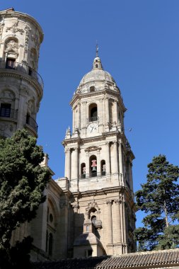 Malaga - katedral malaga şehir, Endülüs, Güney İspanya Rönesans bir kilise olduğunu