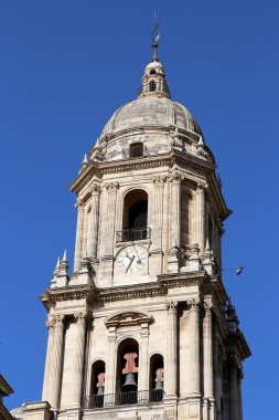 Malaga - katedral malaga şehir, Endülüs, Güney İspanya Rönesans bir kilise olduğunu