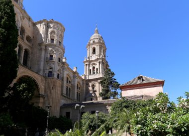 Malaga - katedral malaga şehir, Endülüs, Güney İspanya Rönesans bir kilise olduğunu