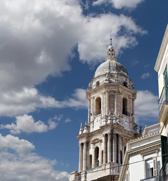 Catedral de Málaga é uma igreja renascentista na cidade de Málaga, Andaluzia, sul da Espanha — Fotografia de Stock