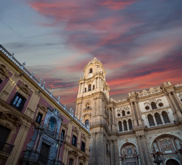 Kathedrale von Malaga - ist eine Renaissance-Kirche in der Stadt Malaga, Andalusien, Südspanien — Stockfoto