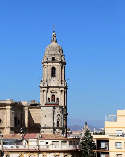 A malaga - székesegyház is a reneszánsz templom a város malaga, Andalúzia, Dél-Spanyolországban — Stock Fotó