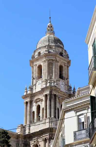 Kathedraal van malaga--is een renaissance-kerk in de stad malaga, Andalusië, Zuid-Spanje — Stockfoto