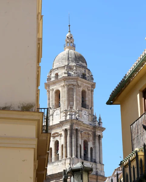 A malaga - székesegyház is a reneszánsz templom a város malaga, Andalúzia, Dél-Spanyolországban — Stock Fotó