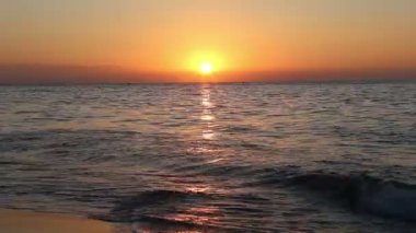 Beautiful sunrise on the beach.  Costa del Sol (Coast of the Sun), Malaga in Andalusia, Spain