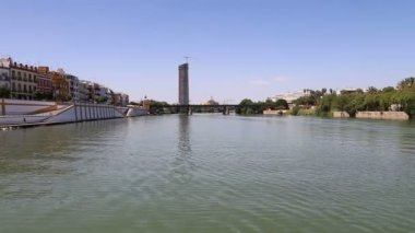 Guadalquivir Nehri, Sevilla, Andalusia, Güney İspanya