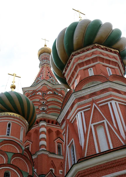 Moscú, Rusia, Plaza Roja, Catedral de intercesión de la Santísima Theotokos en el foso (Templo de Basilio el Bendito ) —  Fotos de Stock