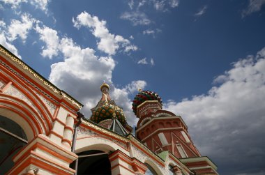 Moskova, Rusya, Kızıl Meydan, katedral (mübarek basil Tapınağı hendek Tarih en kutsal theotokos şefaat)
