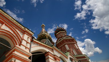 Moskova, Rusya, Kızıl Meydan, katedral (mübarek basil Tapınağı hendek Tarih en kutsal theotokos şefaat)