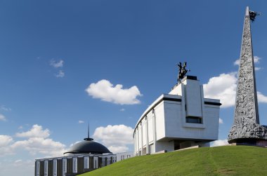 Savaş Anıtı zafer Park Poklonnaya Hill, Moskova, Rusya Federasyonu. Büyük Vatanseverlik Savaşı sırasında ölenler anısına inşa memorial kompleksi