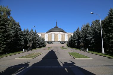 Savaş Anıtı zafer Park Poklonnaya Hill, Moskova, Rusya Federasyonu. Büyük Vatanseverlik Savaşı sırasında ölenler anısına inşa memorial kompleksi