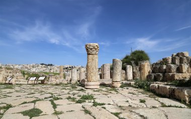 başkenti ve en büyük jerash governorate, Ürdün jerash (Antik gerasa), Ürdün şehirde roman ruins