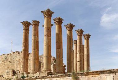 zeus Tapınağı, jerash (Antik gerasa), başkenti ve en büyük jerash governorate, Ürdün, Ürdün şehri