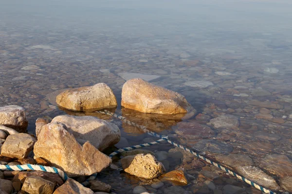 Ölü denizden--Jordan kıyı şeridi üzerinde göster — Stok fotoğraf