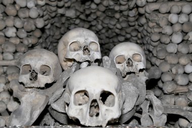 Sedlec Ossuary is a small Roman Catholic chapel, located beneath the Cemetery Church of All Saints in Sedlec, a suburb of Kutna Hora in the Czech Republic clipart