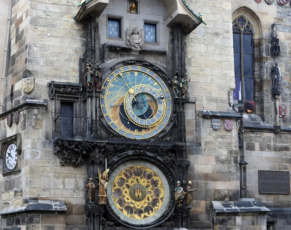 捷克共和国布拉格的天文学时钟 — 图库照片