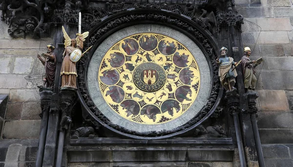 Astronomical clock in Prague, Czech republic — Stock Photo, Image