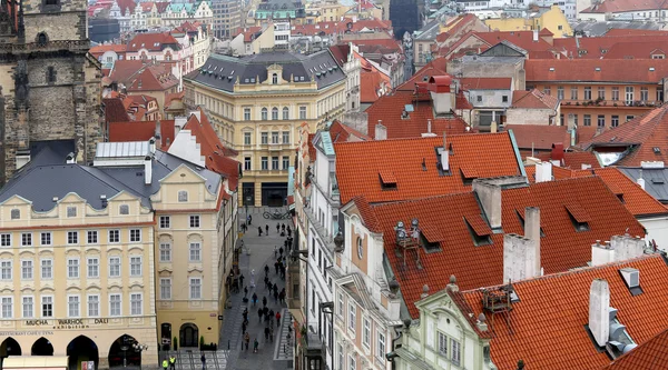 Prague roof tops (Old Town district), Czech Republic — Stock Photo, Image