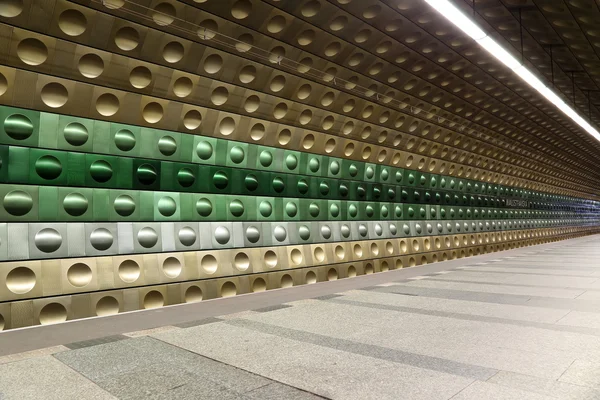 Υπόγεια μετρό, Πράγα, Δημοκρατία της Τσεχίας — Φωτογραφία Αρχείου