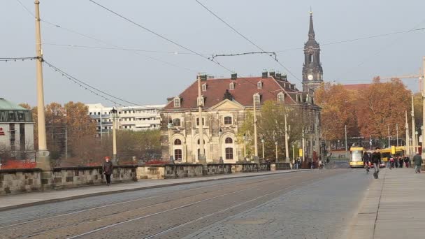 Historical center of Dresden (landmarks), Germany — Stock Video