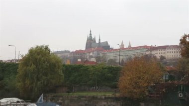 Görünüm Prag üzerinden Vltava Nehri, Çek Cumhuriyeti