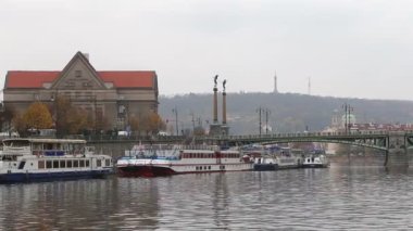 Görünüm Prag üzerinden Vltava Nehri, Çek Cumhuriyeti