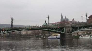 Görünüm Prag üzerinden Vltava Nehri, Çek Cumhuriyeti