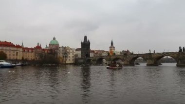 Görünüm Prag üzerinden Vltava Nehri, Çek Cumhuriyeti