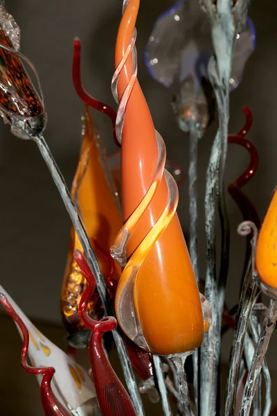 Counter with bohemian crystal, Czech Republic — Stock Photo, Image