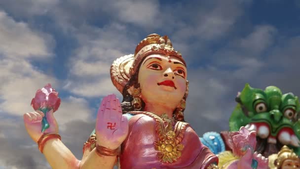 Traditional Hindu temple, South India, Kerala — Stock Video