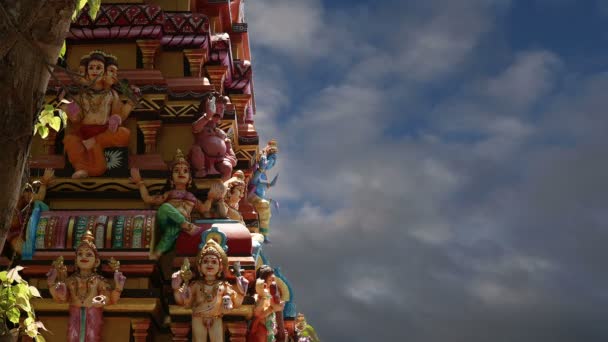 Templo hindú tradicional, sur de la India, Kerala — Vídeo de stock