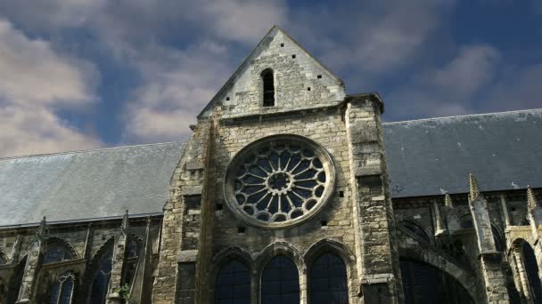 El barrio medieval de la ciudad Tours, Francia — Vídeos de Stock