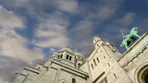 Herz-Jesu-Basilika, Paris, Frankreich — Stockvideo