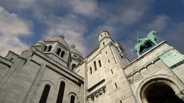 Basílica del Sagrado Corazón, París, Francia — Vídeo de stock