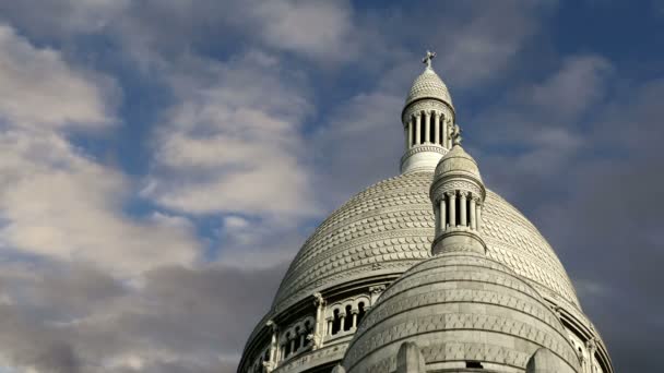 Basílica do Sagrado Coração, Paris, França — Vídeo de Stock