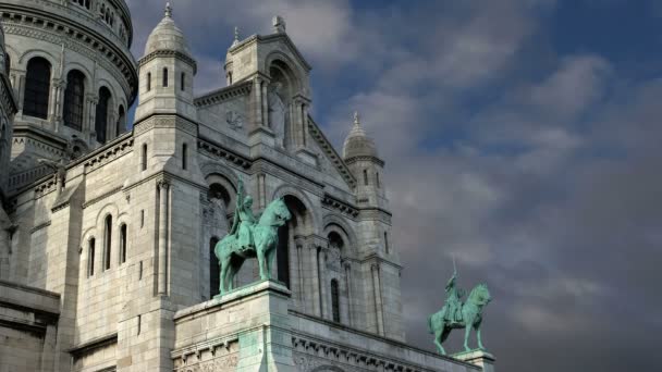 Basílica del Sagrado Corazón, París, Francia — Vídeo de stock