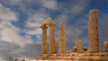 Juno (V-VI yüzyıl M.ö.) Antik Yunan tapınağı, tapınaklar, Agrigento, Sicilya Vadisi.
