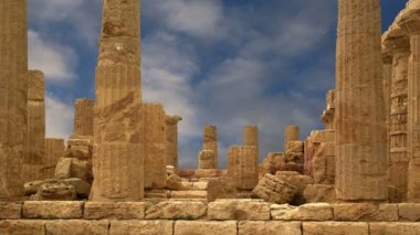 Juno (V-VI yüzyıl M.ö.) Antik Yunan tapınağı, tapınaklar, Agrigento, Sicilya Vadisi.