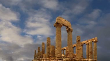 Juno (V-VI yüzyıl M.ö.) Antik Yunan tapınağı, tapınaklar, Agrigento, Sicilya Vadisi.