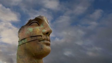 agrigento, Sicilya, İtalya'nın arkeolojik alanda heykel